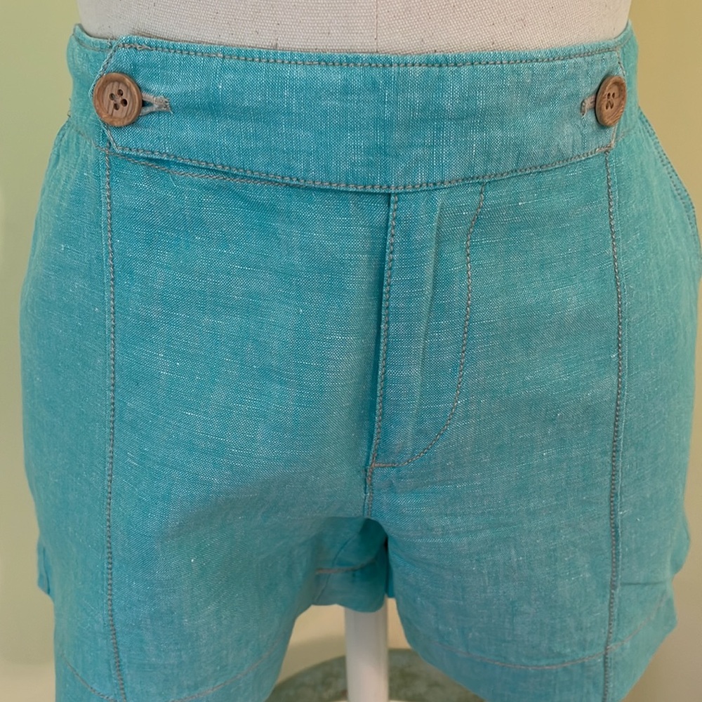 LOFT LINEN/COTTON BLEND SHORTS - Picture 5 of 9